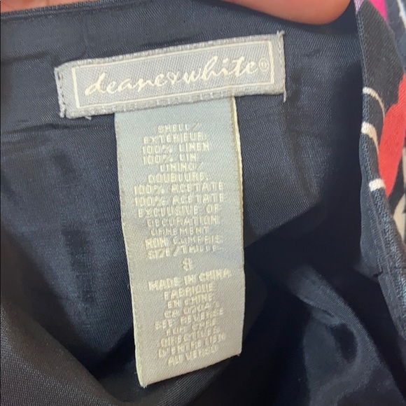 Deane &white linen skirt size S - B0118 - Picture 3 of 6